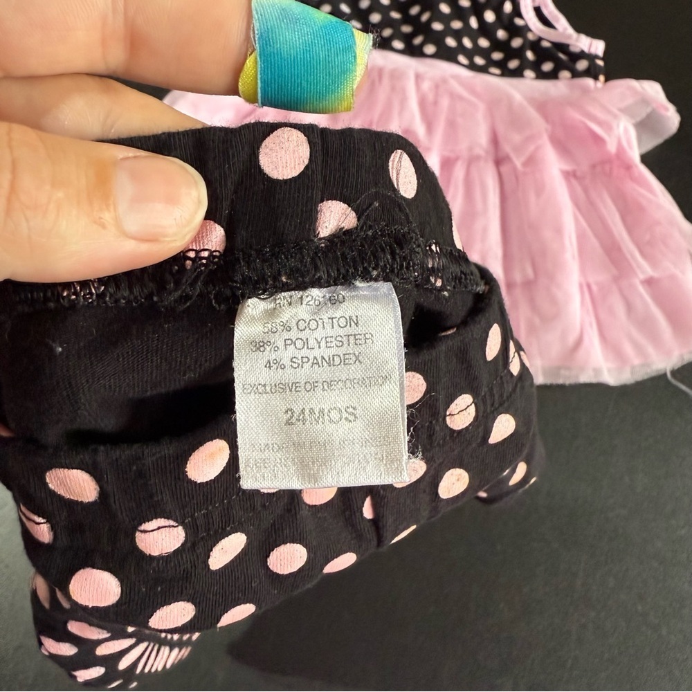 Little Lass Set with Tutu and Polka Dots - Picture 4 of 5